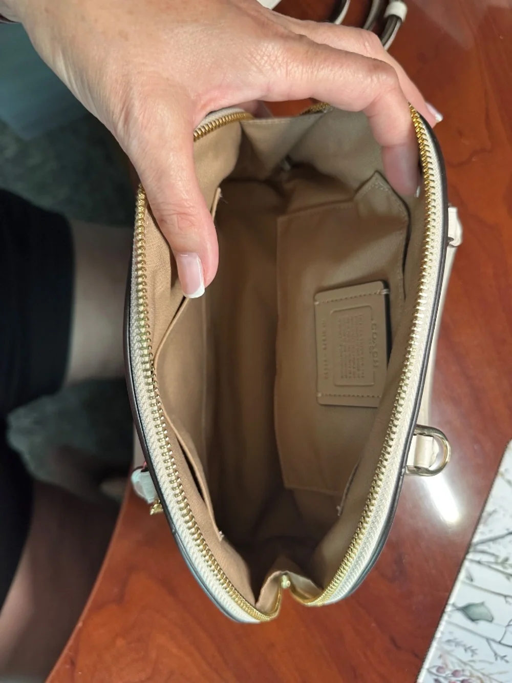 Coach mini Sierra cream floral Satchel/Shoulder bag